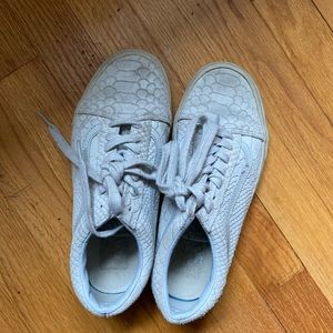 Grey Snake Skin Vans Sneakers